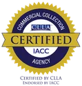 Certified commercial collection agency. Certified by CLLA, endorsed by IACC.